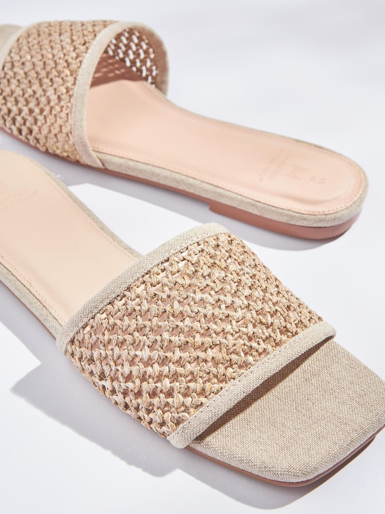 Нейтральный - Льняные мюли Forever Comfort - Изображение 5 из 5