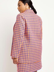 River Island Plus Orange Boucle Blazer - Image 2 of 5