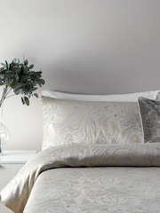Золотистый постельный комплект с мраморным Luxe Riva Paoletti Osyter - Изображение 3 из 3