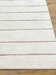 LIVABLISS White Cascade Our Pnw Home Modern High Pile Runner - Image 2 of 5