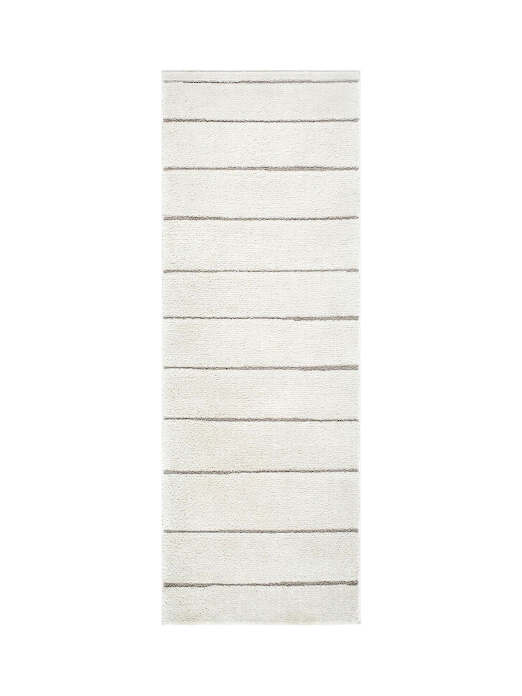 LIVABLISS White Cascade Our Pnw Home Modern High Pile Runner - Image 5 of 5