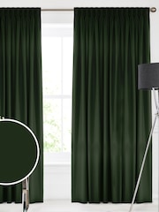 Forest Green Montero Velvet Made To Measure Curtains - Image 1 of 9