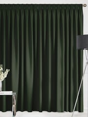 Forest Green Montero Velvet Made To Measure Curtains - Image 2 of 9