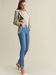 Mid Blue Denim Slim Lift And Shape Jeans - Image 1 of 5