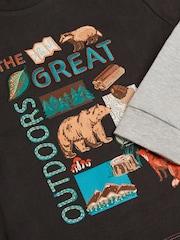 Monsoon Outdoors Graphic Long Sleeve T-Shirt - Bilde 2 av 2