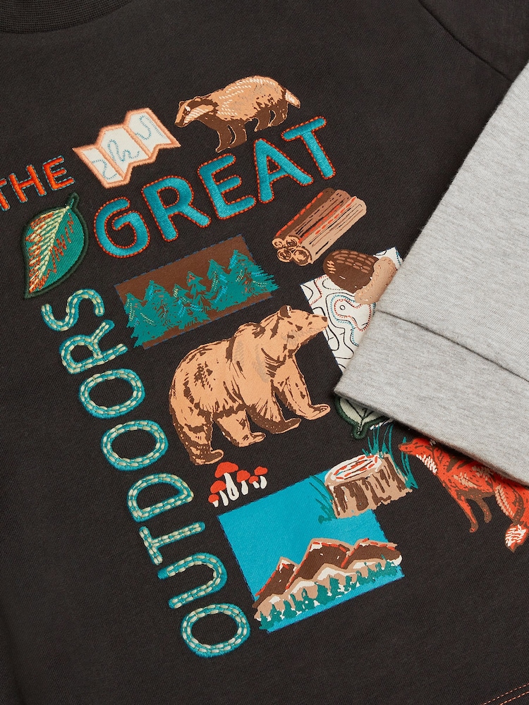 Monsoon Outdoors Graphic Long Sleeve T-Shirt - Bilde 2 av 2