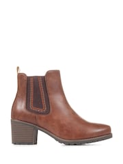 Relife by Pavers Natural Block Heeled Chelsea Boots - Image 1 of 5