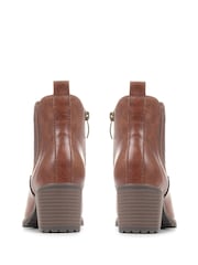 Relife by Pavers Natural Block Heeled Chelsea Boots - Image 3 of 5