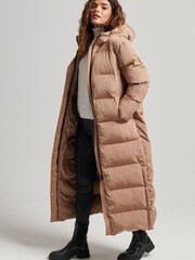 Superdry Woodsmoke Studios Super Long Duvet Puffer Coat - Image 1 of 7