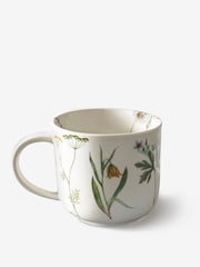 Kew Gardens Cream Wild Bloom Floral White Mug - Image 1 of 3