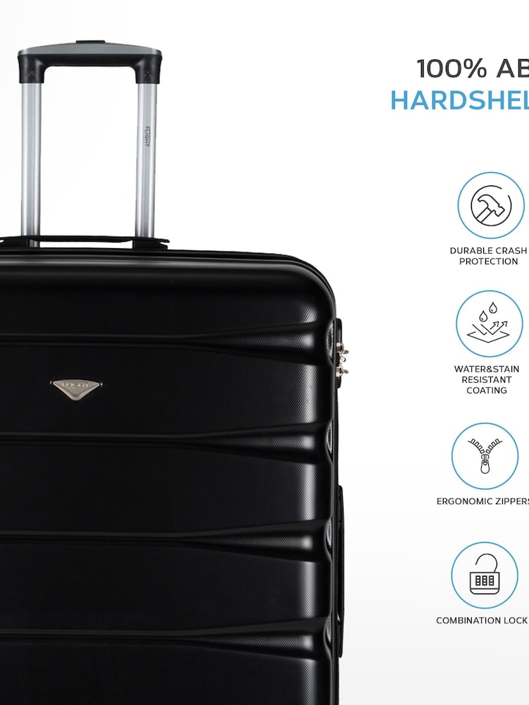 Flight Knight EasyJet Overhead 55x35x20cm Hard Shell Cabin Carry On Case Suitcase Set Of 2 - Image 2 of 9