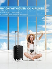 Flight Knight EasyJet Overhead 55x35x20cm Hard Shell Cabin Carry On Case Suitcase Set Of 2 - Image 4 of 9
