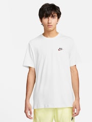 Nike Red/White Club T-Shirt - Image 1 of 10
