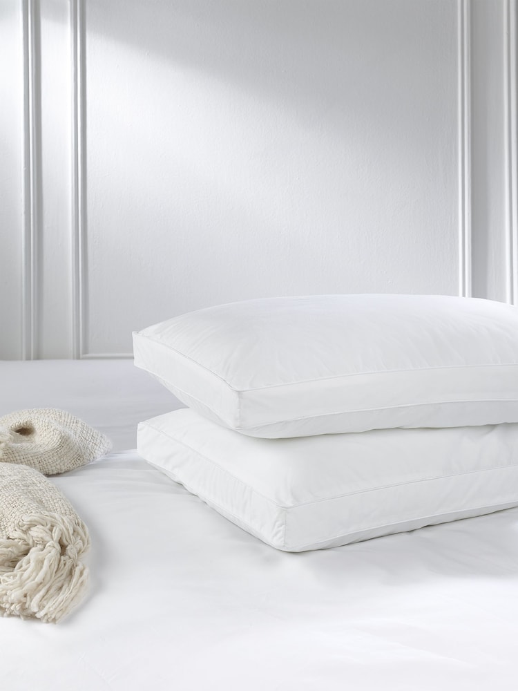 Snuggledown Back Sleeper 100% Cotton Pillow - Image 1 of 9