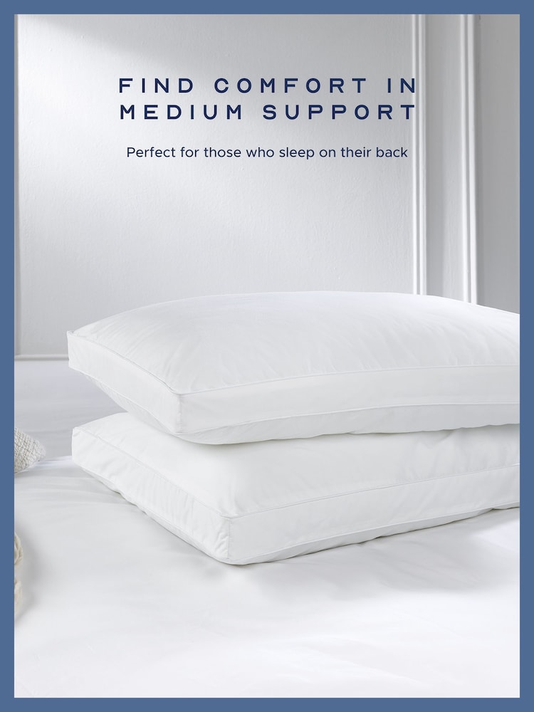 Snuggledown Back Sleeper 100% Cotton Pillow - Image 2 of 9