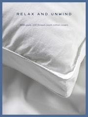 Snuggledown Back Sleeper 100% Cotton Pillow - Image 4 of 9