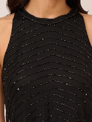Adrianna Papell Beaded Halter Gown - Image 4 of 6