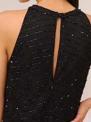 Adrianna Papell Beaded Halter Gown - Image 5 of 6