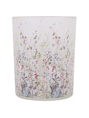 Laura Ashley Pointon Fields Glass Hurricane Candle Holder - Image 2 of 4