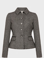 Hobbs Black/White Daniella Jacket - Image 4 of 4