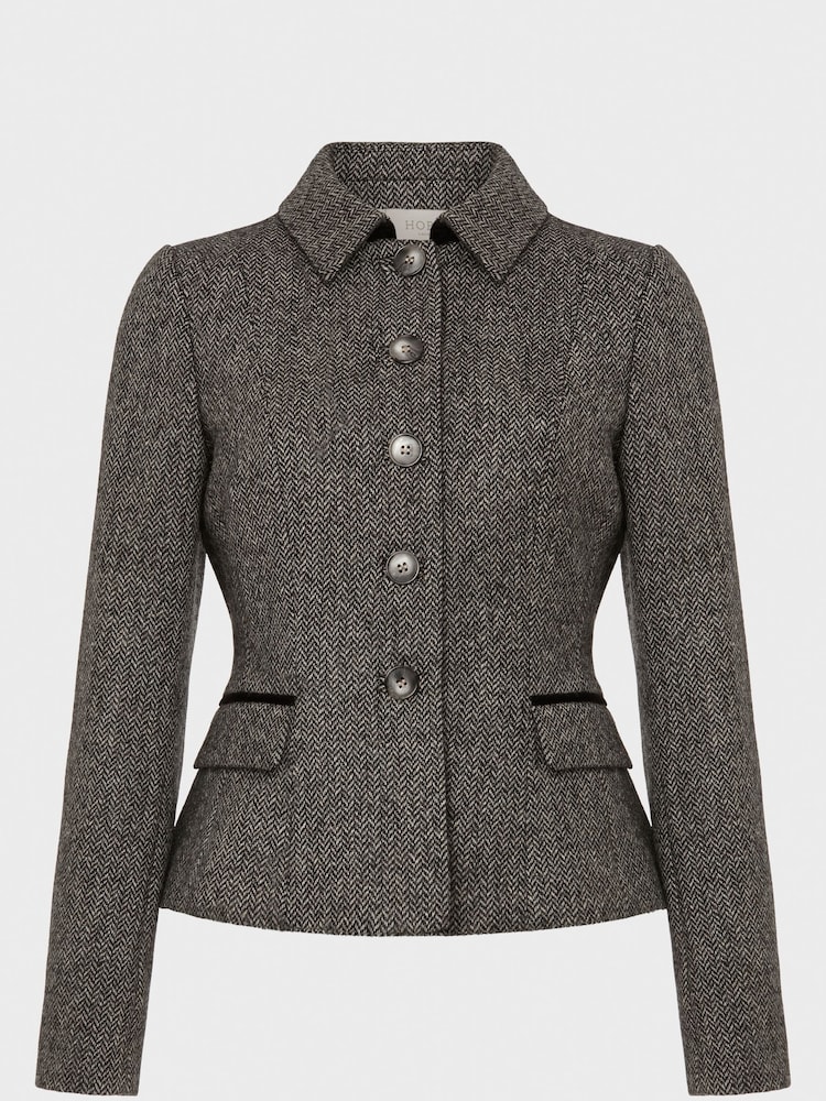 Hobbs Black/White Daniella Jacket - Image 4 of 4 Hobbs Black/White Daniella Jacket - Image 4 of 4