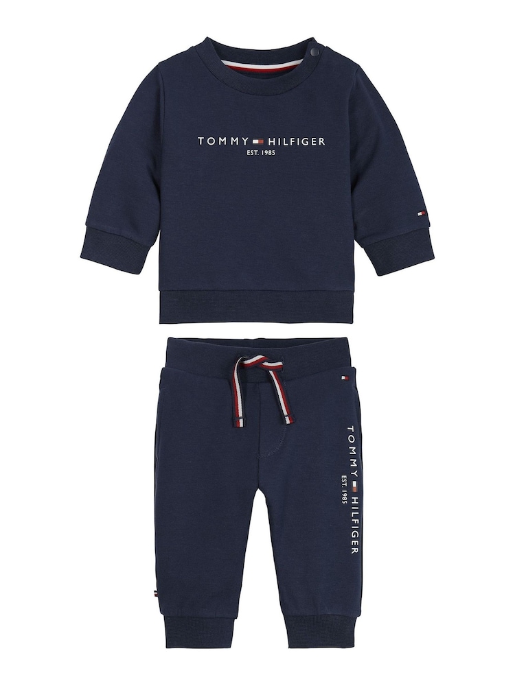 Tommy Hilfiger Blue Baby Essential Two Piece Set - Image 1 of 2