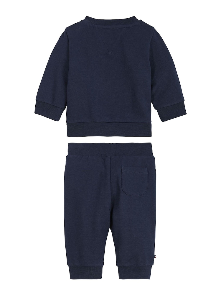 Tommy Hilfiger Blue Baby Essential Two Piece Set - Image 2 of 2