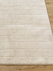 LIVABLISS Beige Cascade Textured Home Modern High Pile Runner - Image 2 of 6