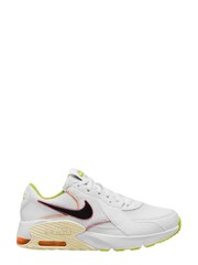 Nike White/Lime Air Max Excee Youth Trainers - Image 1 of 4