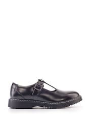 Start Rite Envisage Black Leather Chunky T Bar School Shoes - Image 1 of 6