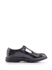 Start Rite Envisage Black Leather Chunky T Bar School Shoes - Image 2 of 6