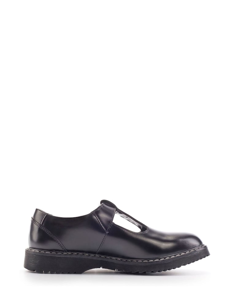 Start Rite Envisage Black Leather Chunky T Bar School Shoes - Image 2 of 6