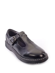 Start Rite Envisage Black Leather Chunky T Bar School Shoes - Image 3 of 6