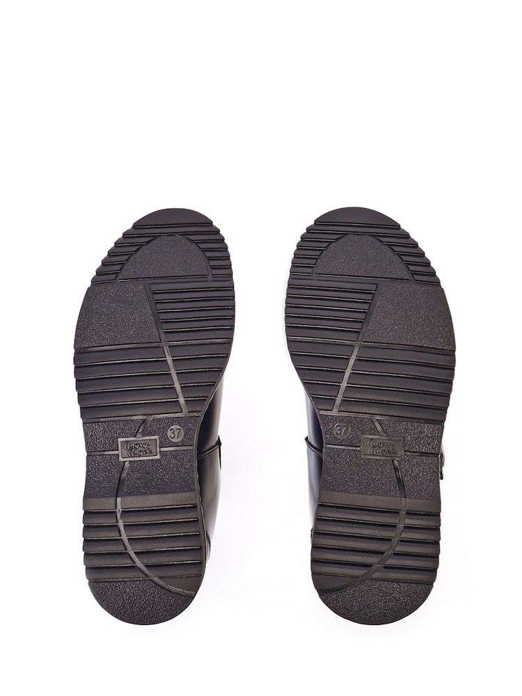 Start Rite Envisage Black Leather Chunky T Bar School Shoes - Image 6 of 6