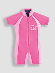 Fuchsia-roze - JoJo Maman Bébé Junior Wetsuit - Image 1 of 4