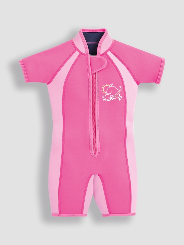 Fuchsia-roze - JoJo Maman Bébé Junior Wetsuit - Image 1 of 4