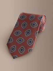 Rust Red Signature Italian Silk Design Tie - Image 1 of 3