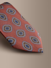 Rust Red Signature Italian Silk Design Tie - Image 2 of 3