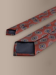 Rust Red Signature Italian Silk Design Tie - Image 3 of 3