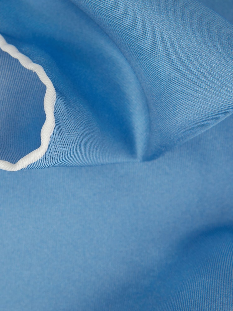 Reiss Soft Blue Ceremony Plain Silk Pocket Square - Image 5 of 5