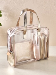 Set of 4 Clear Makeup Bags - Image 2 of 4
