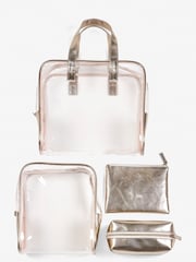 Set of 4 Clear Makeup Bags - Image 3 of 4