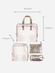 Set of 4 Clear Makeup Bags - Image 4 of 4