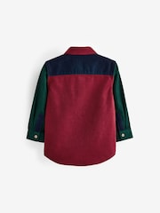 Red Colourblock Corduroy Shirt (3mths-7yrs) - Image 2 of 9