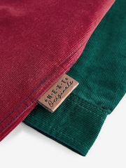 Red Colourblock Corduroy Shirt (3mths-7yrs) - Image 4 of 9