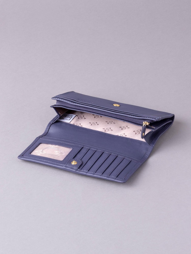 Lakeland Leather Purple Large Purse - Image 4 of 4