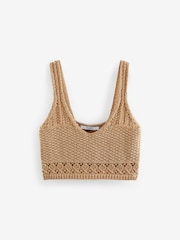 Gold Stitch Cropped Vest - Image 5 of 6