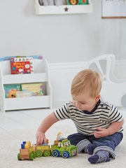JoJo Maman Bébé Wooden Safari Pull-Along Truck with Animals - Image 3 of 3