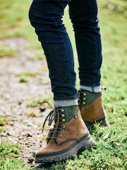 Ariat Moresby Waterproof Shoret Lace-Up Hiking Brown Boots - Image 2 of 6