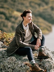 Ariat Moresby Waterproof Shoret Lace-Up Hiking Brown Boots - Image 3 of 6